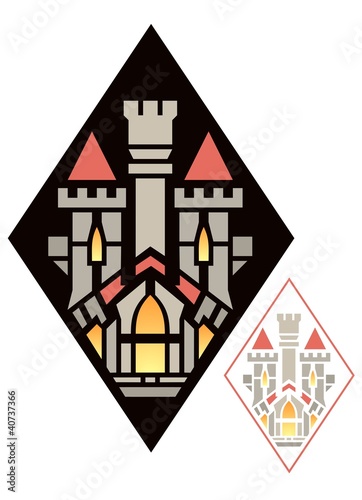 Art Deco Castle Insignia