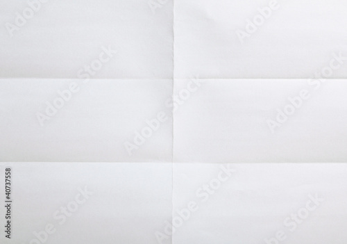 white sheet of paper folded