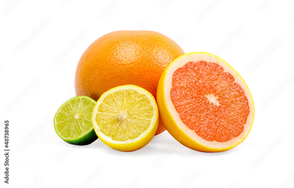 image of a fresh whole lime,lemon and orange isolated on white image of a fresh whole lime,lemon and orange isolated on white