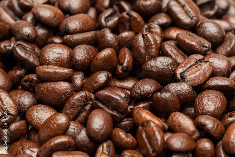 Close-up of coffee beans Close-up of coffee beans