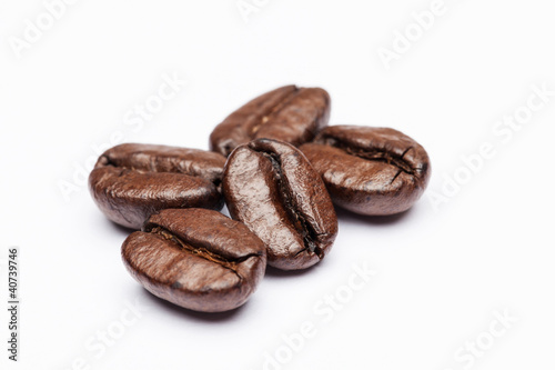 Coffee beans close up