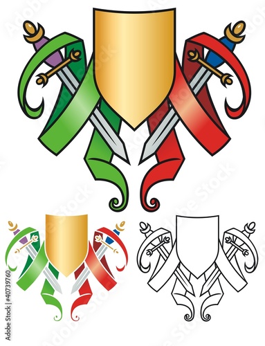 Swords and shield