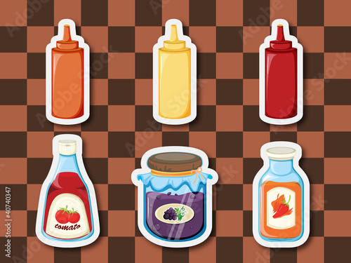 Sticker series  breakfast spreads
