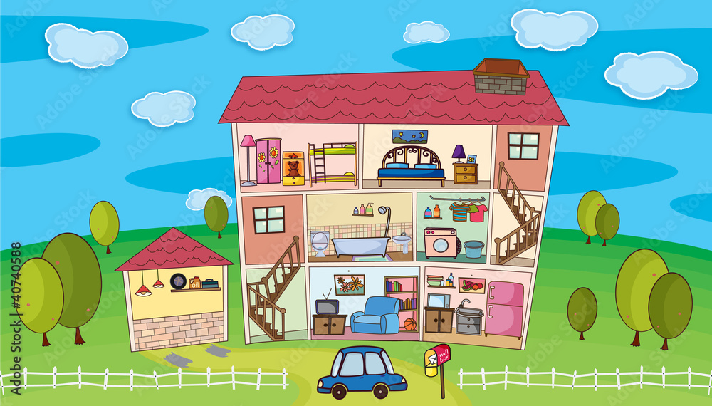 Inside a house Inside a house