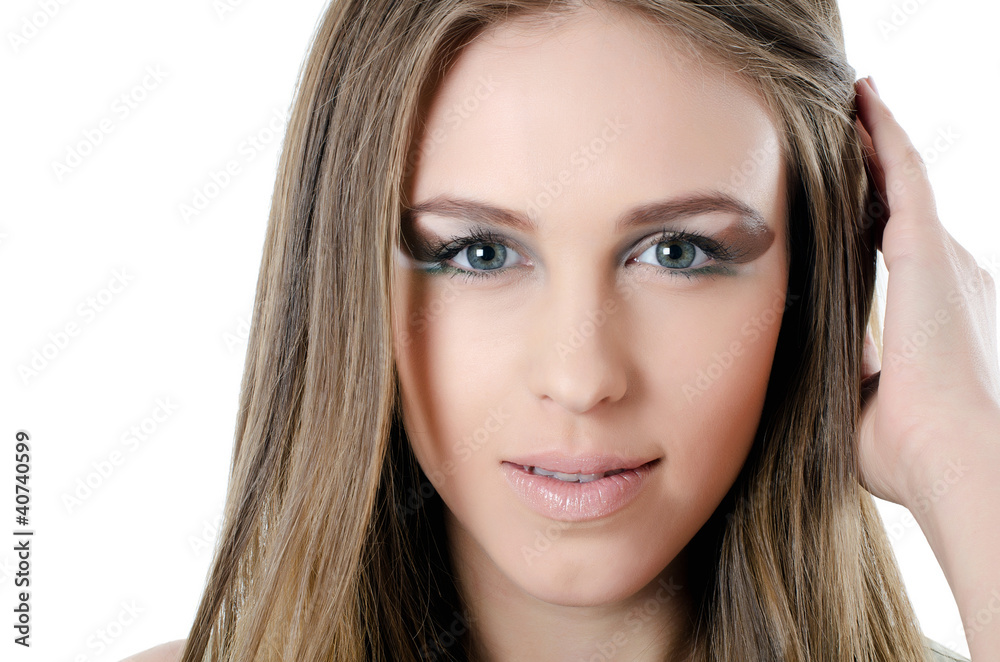 Portrait of the beautiful girl- Creative make-up Portrait of the beautiful girl- Creative make-up