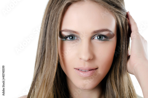 Portrait of the beautiful girl- Creative make-up