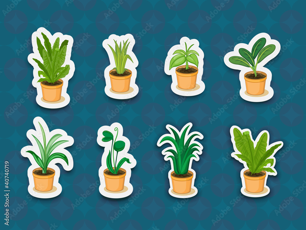 Sticker series of plants Sticker series of plants