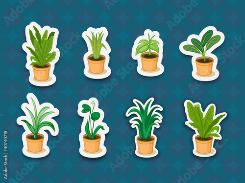 Sticker series of plants
