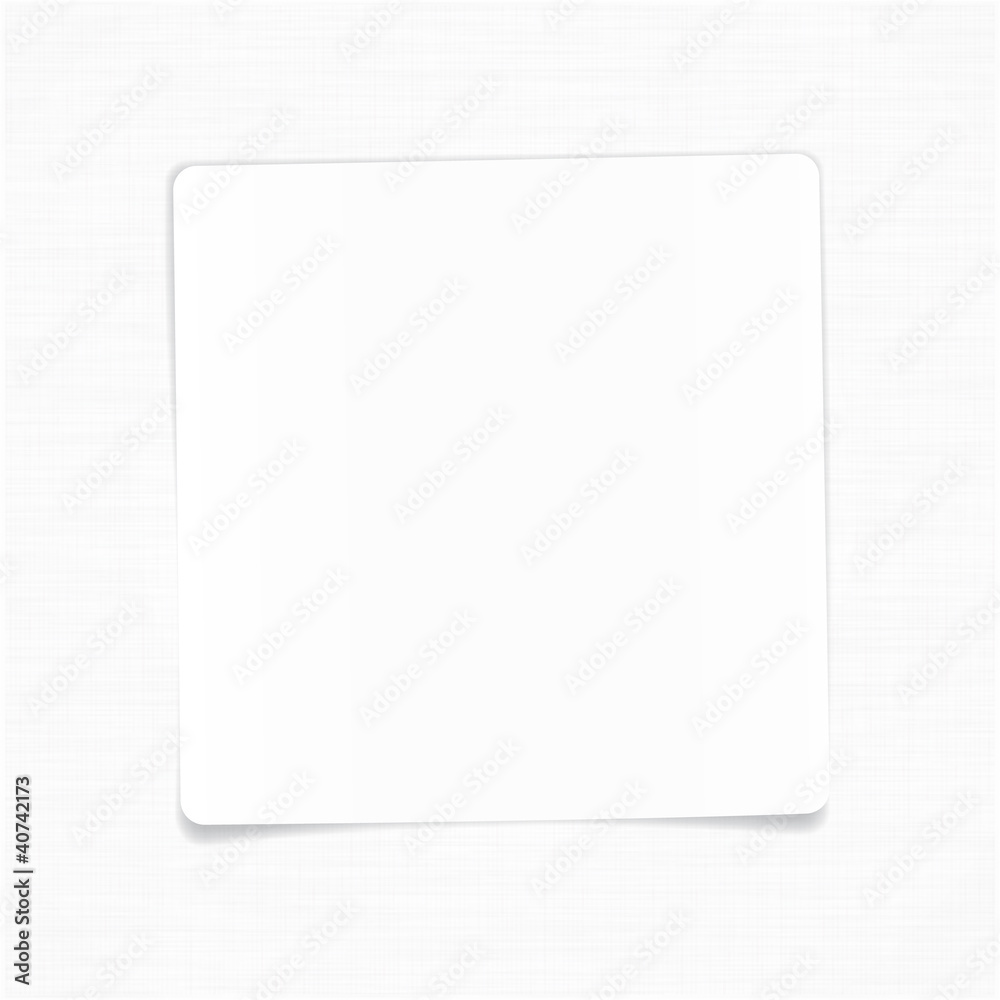 Blank white paper sheet. Blank white paper sheet.