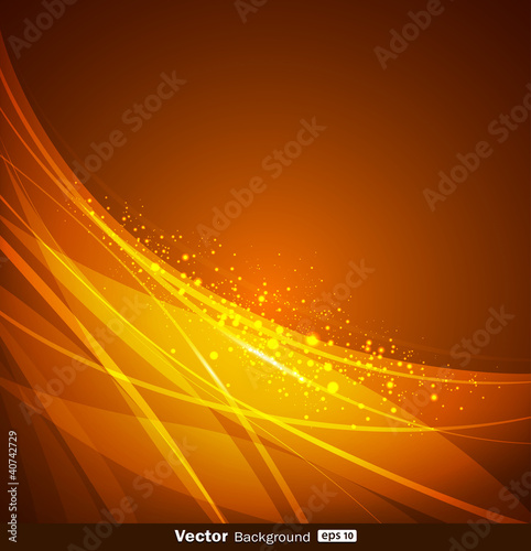 Abstract yellow and orange background design. vector