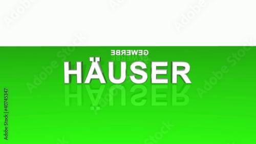 Text Rotation - Wohnungen Häuser Grundstücke Gewerbe Grün 2