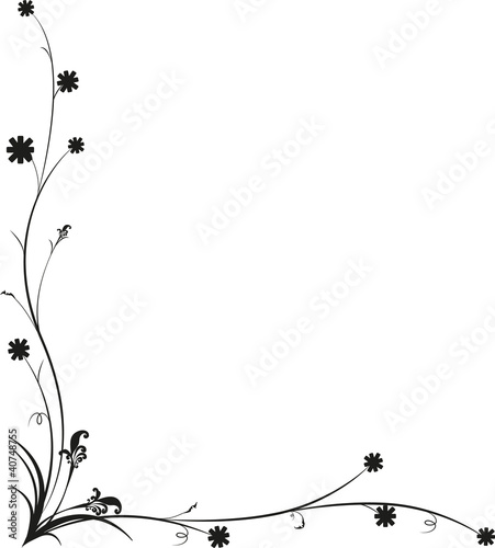The art work design Vintage Floral Frame, rich ornate, vector.