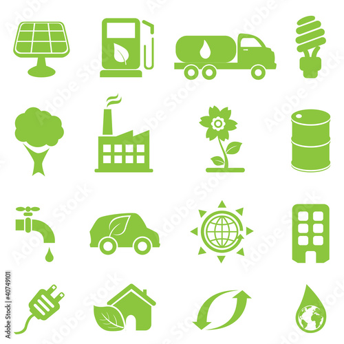 Ecology icon set