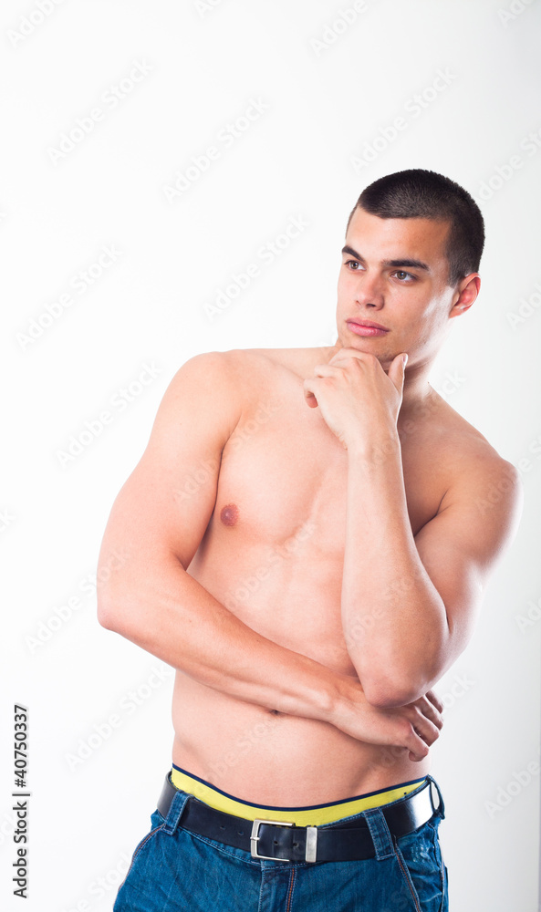 Fototapeta premium Shirtless man
