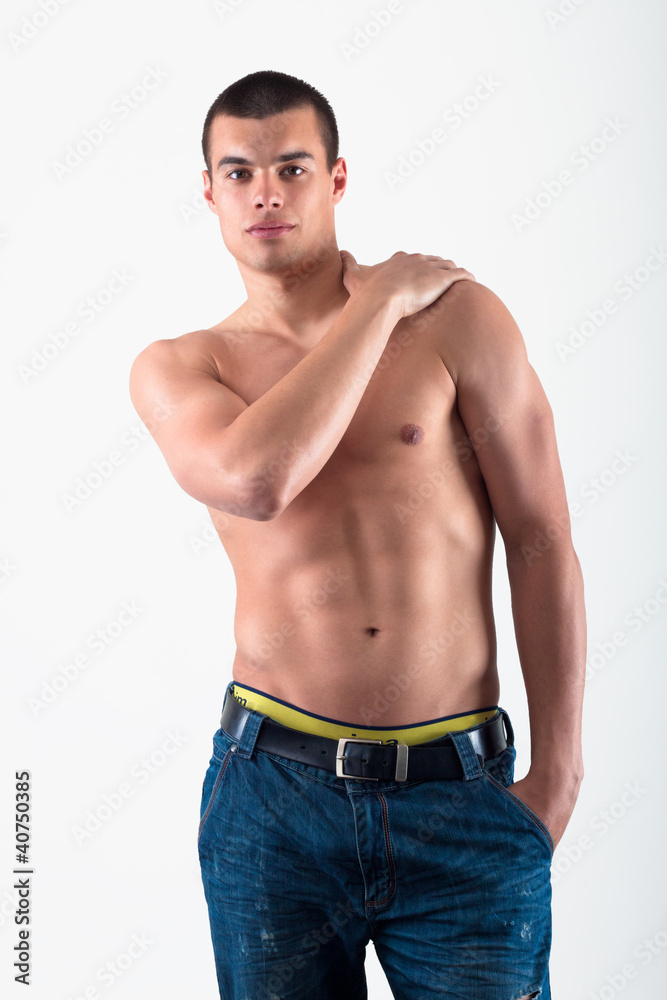 Fototapeta premium Shirtless man