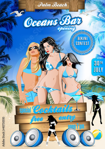 Beach Party Flyer