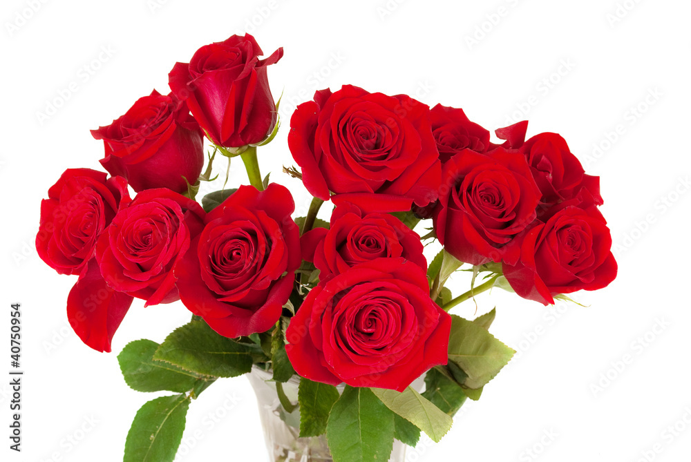 Roses bouquet isolated on white background Roses bouquet isolated on white background