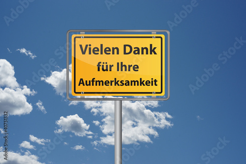 Schlussfolie Präsentation