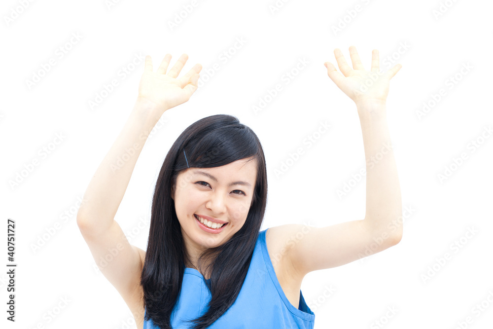 支える女性 支える女性
