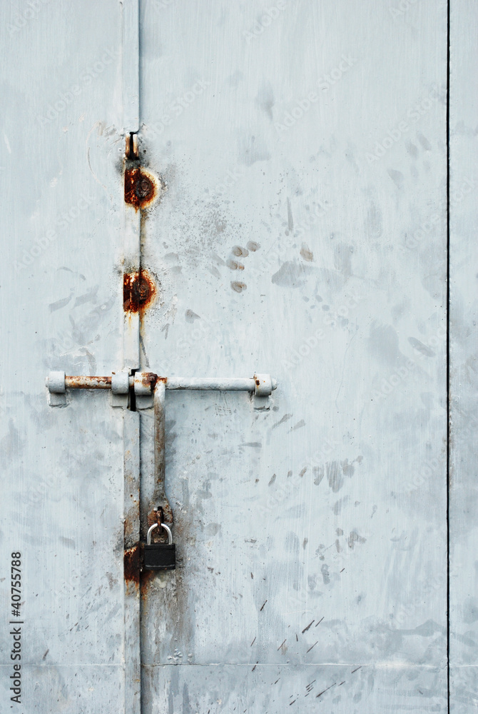 Locked Metal Door or Gate Locked Metal Door or Gate