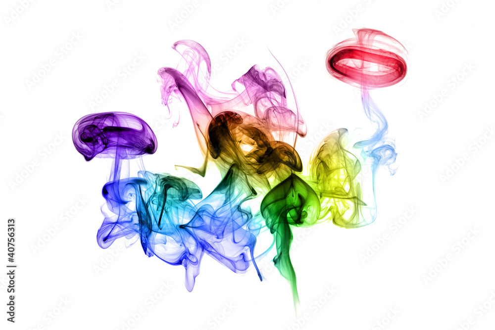 humo colores Stock Photo