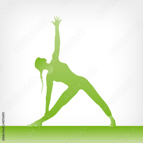 Utthita Trikonasana Grün