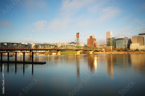 Portland skyline and beautiful sky © tusharkoley