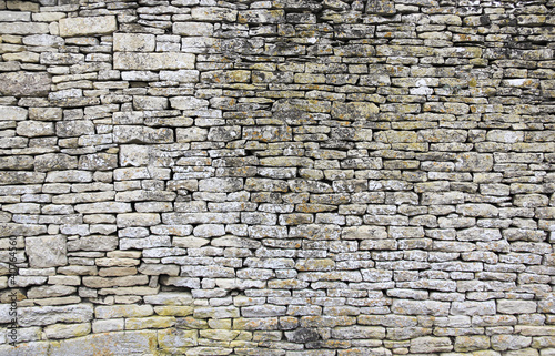 cotswolds dry stone wall background photo