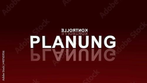 Text Rotation - Analyse Planung Durchführung Kontrolle Rot 1