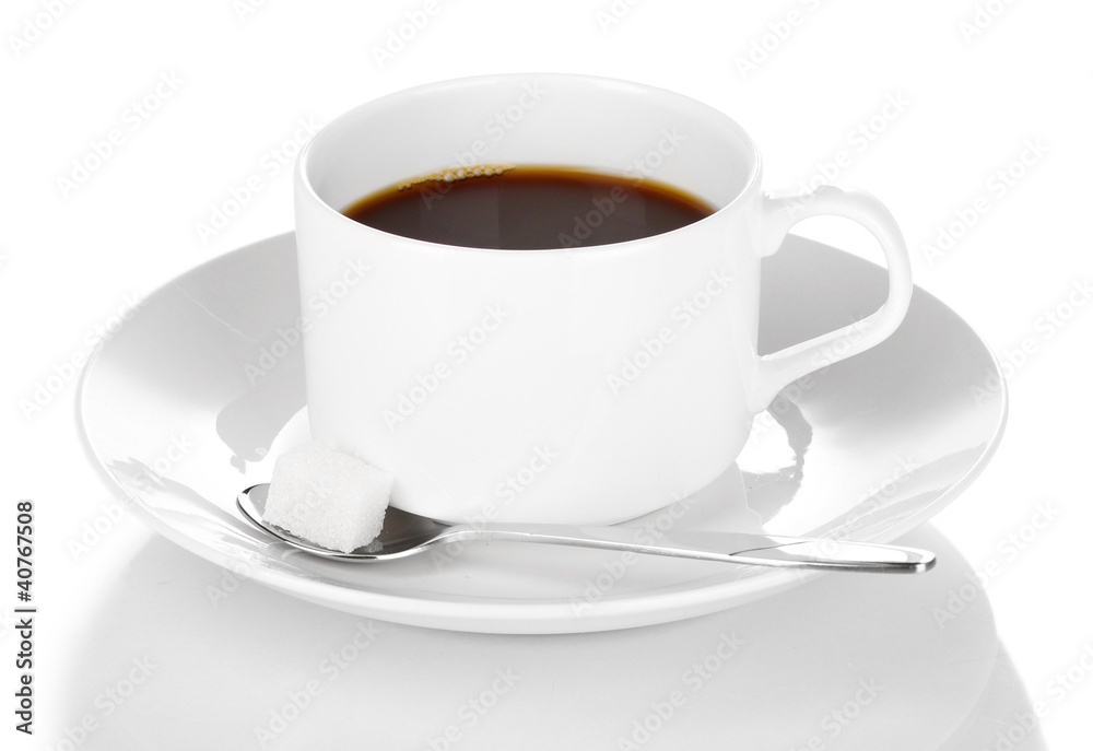 Coffee cup isolated on white