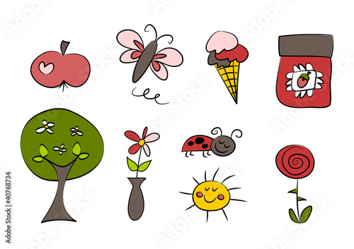 Clipart-Set: Sommer/Frühling