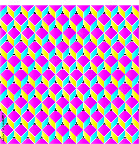 Muster mit CMYK Cubes