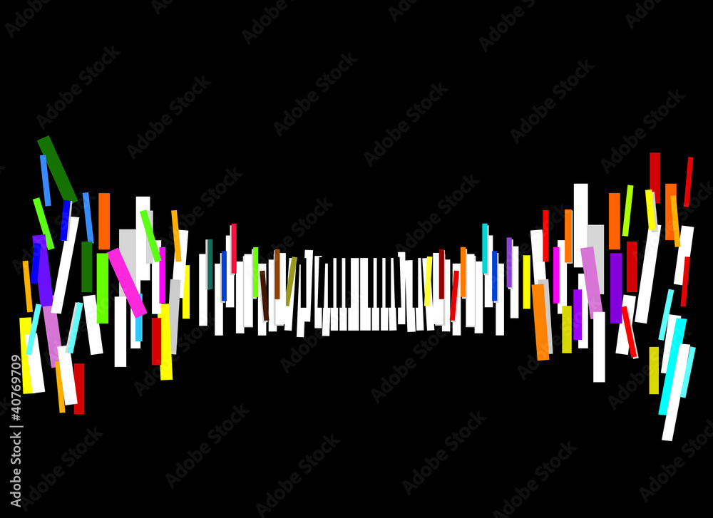 Naklejka premium Piano