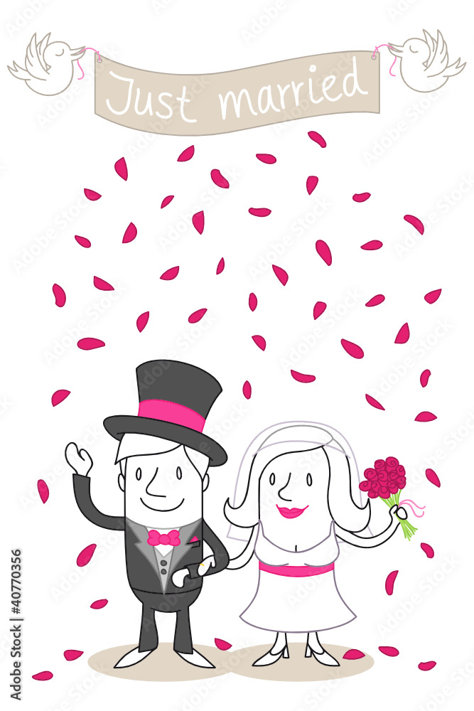 Figur, Brautpaar, Just married 1 Figur, Brautpaar, Just married 1