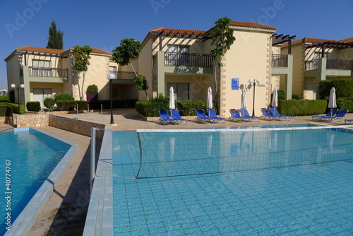 Swimming pool of luxury hotel in Ayia Napa, Cyprus