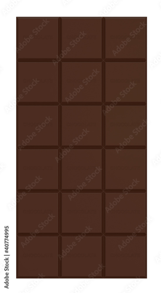 Chocolate Bar isolated on white background Chocolate Bar isolated on white background