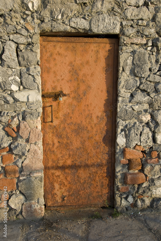 Naklejka premium iron-door