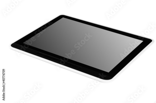 Black tablet pc