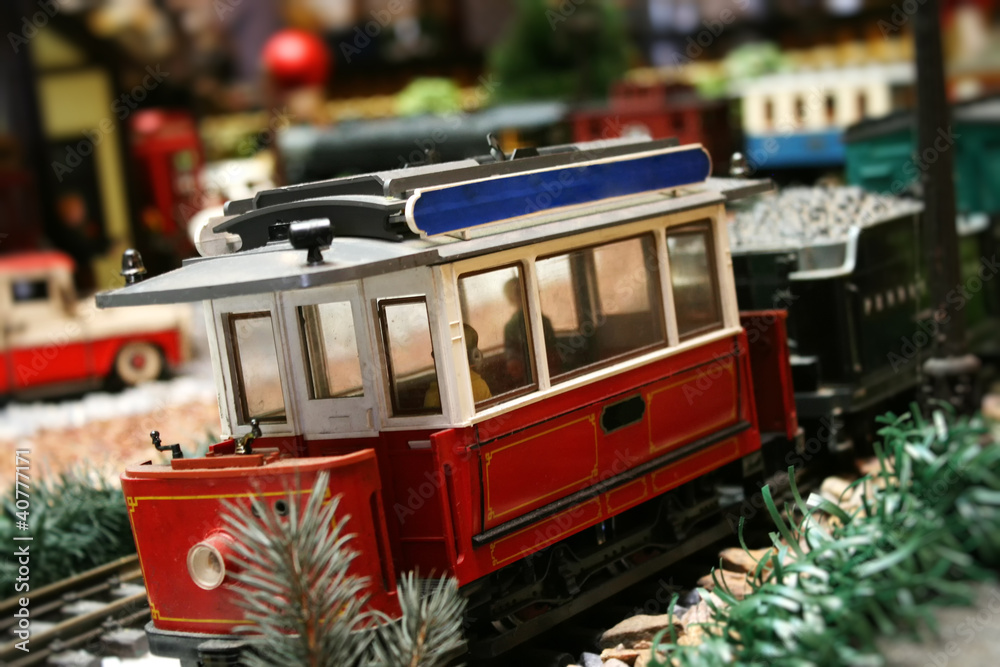 Train set miniature detail