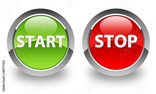 Start-Stop" icon Stock Illustration | Adobe Stock