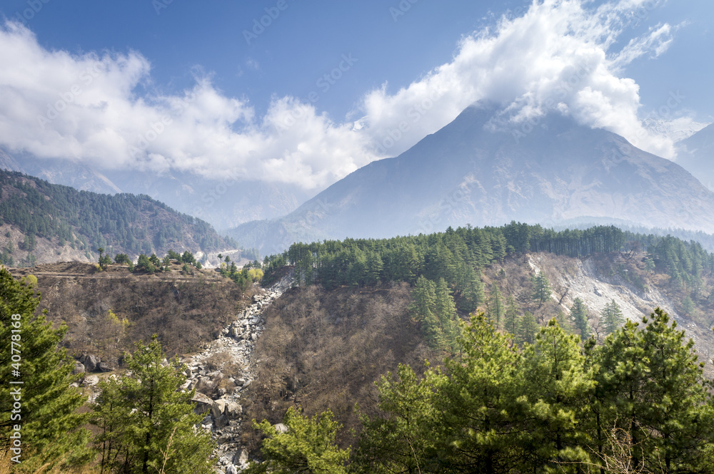 Annapurna Himalaya region in Nepal Annapurna Himalaya region in Nepal