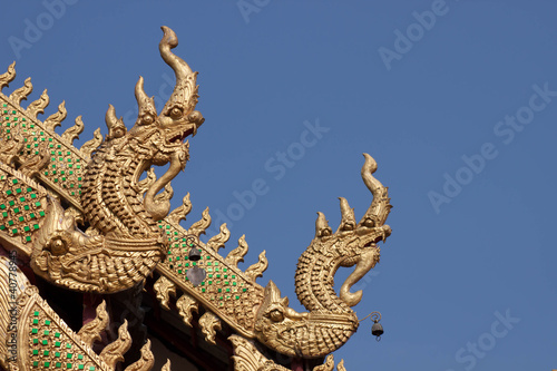 The dragon on the roof © wischakorn