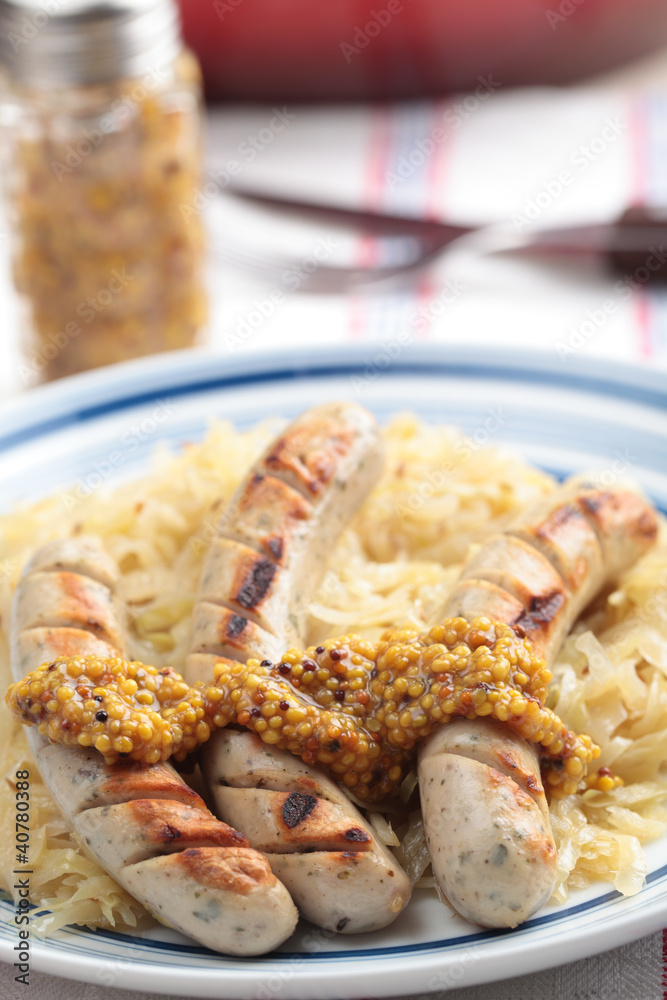 Sausage with sauerkraut Sausage with sauerkraut