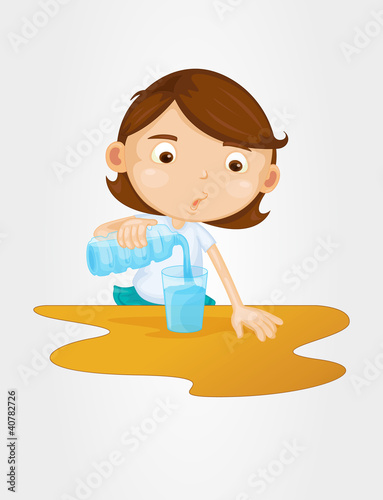 Pouring water