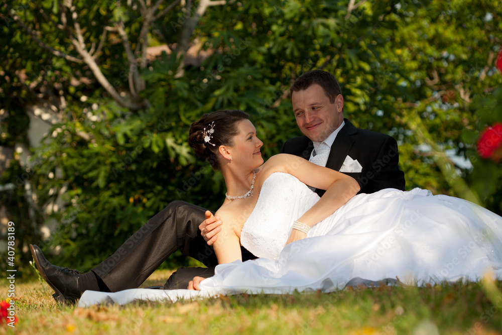 young wedding couple young wedding couple