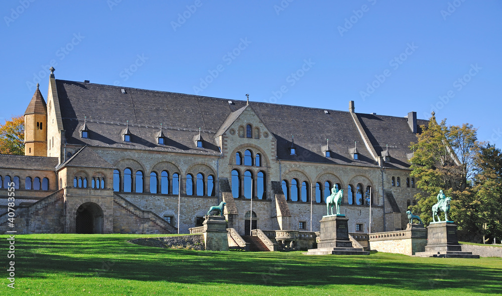 die vielbesuchte Kaiserpfalz in Goslar im Harz
