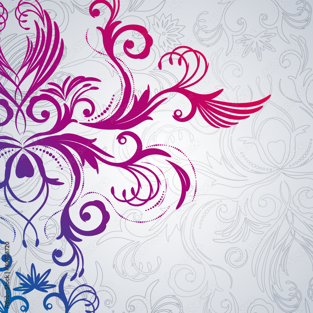 Abstract floral background with east flowers. Abstract floral background with east flowers.