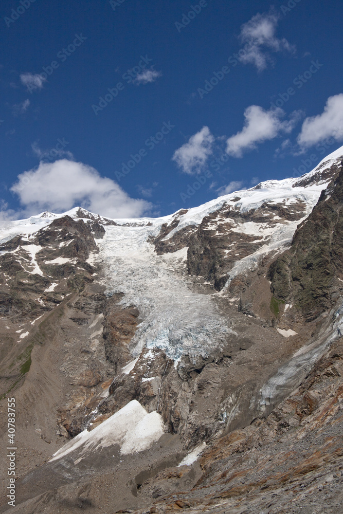 landscape of an alpine glacier on Mount Rose