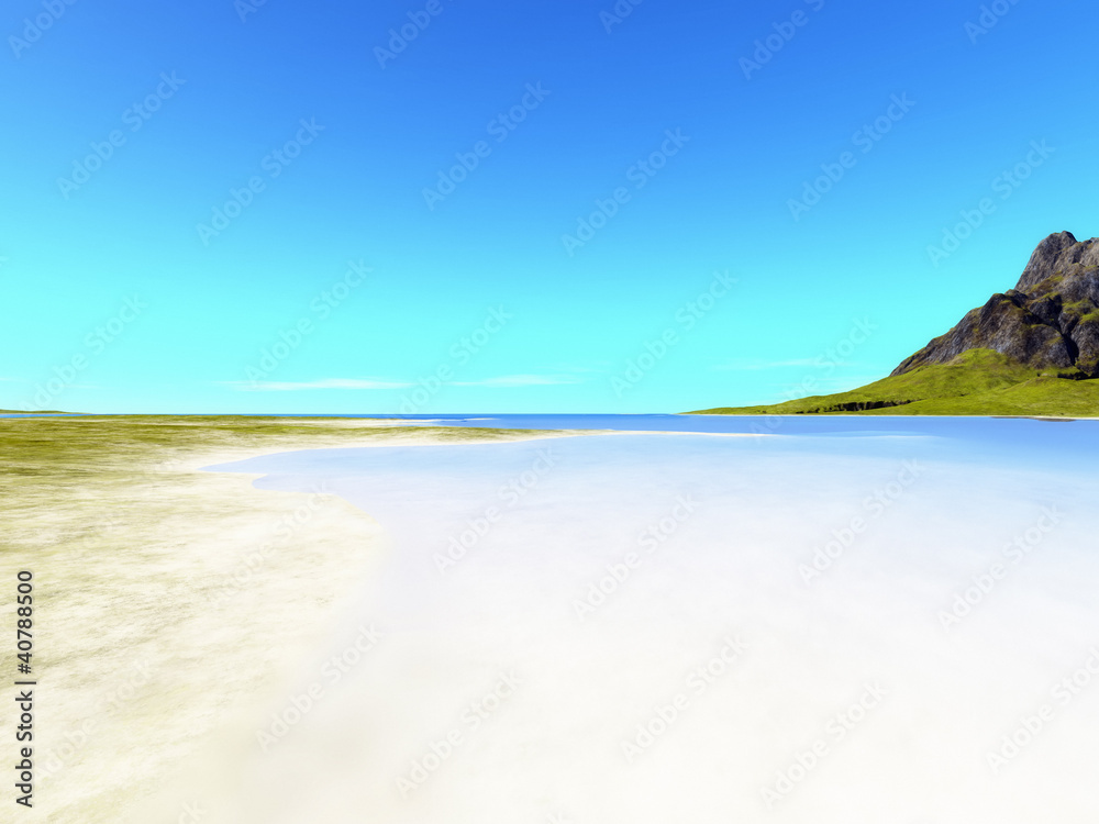 beach scenery background