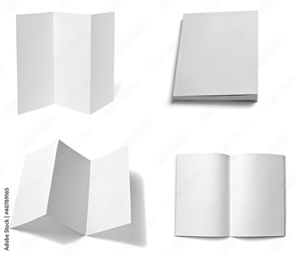 leaflet notebook textbook white blank paper template leaflet notebook textbook white blank paper template